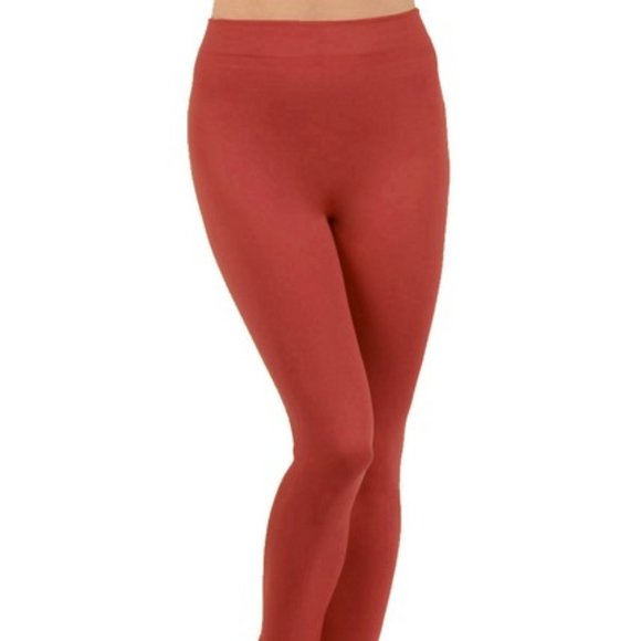 SEAMLESS Form Fitting Soft Fleece Leggings - Picture 3 of 5